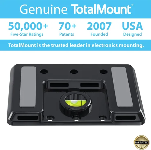 Vista 6 de TotalMount Soporte universal para electrónica Soporte de pared ajustable para tu router, sistema inalámbrico, módem de cable, DVR, Xbox