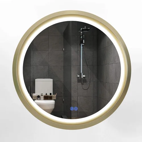Vista 11 de Espejo LED de longitud completa de 19 x 59 pulgadas para baño con 3 modos de color, atenuador táctil, tocador iluminado de pie o montaje en pared