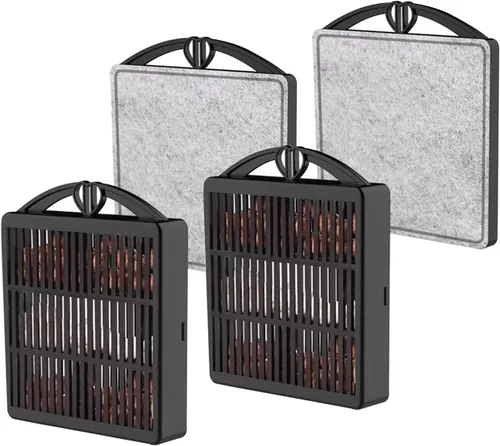Vista 10 de Filtro de tanque de tortuga mejorado, filtros internos ajustables para acuario, filtro de cascada de reptiles silencioso, biofiltración de 3 etapas
