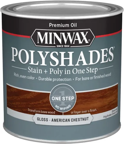 Vista 56 de Barniz Minwax 213104444 PolyShades Miel