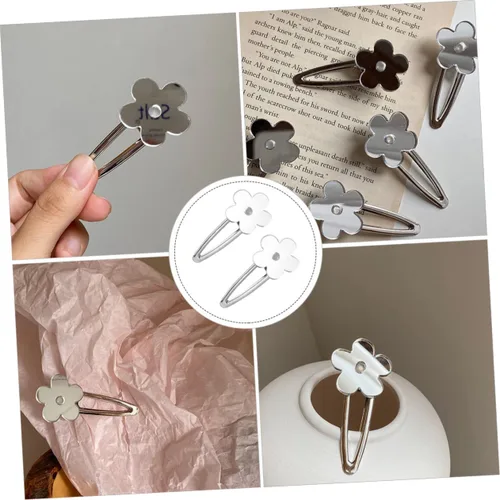 Vista 6 de Mikinona 2 pinzas para el cabello con diseño de billetes de moda para niñas, accesorios versátiles para tocado para el cabello