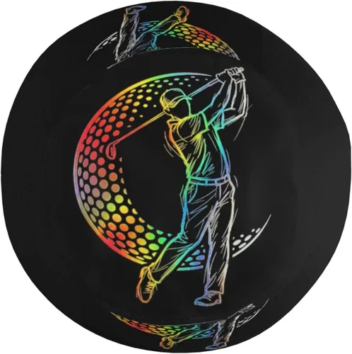 Vista 4 de Sombrero de pescador deportivo con pelota de golf, gorra de pescador casual, sombrero de golf Boonie, sombrero de viaje para playa, sombrero de sol