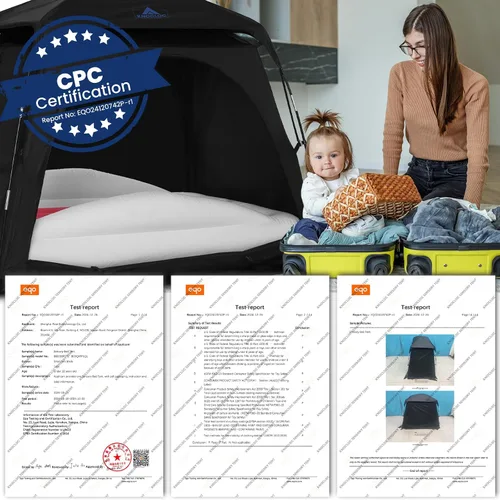 Vista 8 de Tienda de campaña sensorial certificada por CPC para niños autistas, para calmar y dormir, opaca, tamaño grande y versátil, se adapta a cama de piso