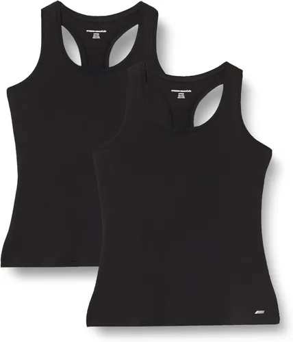 Vista 17 de Amazon Essentials Camiseta sin mangas Active Quick Dry Tech Stretch Racerback Cuello Redondo para Mujer, Multipacks Beige/Rosa intenso