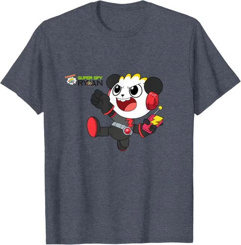 Vista 73 de Ryan's World Super Spy Combo Panda Camiseta, gris, S Asfalto