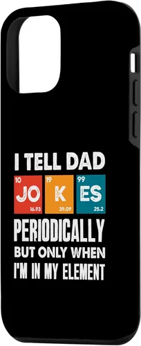 Vista 2 de Funda para iPhone 12 mini I Tell Dad Jokes Periódicamente Divertida funda para papá
