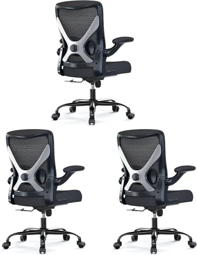 Vista 16 de Ergalithic Silla ergonómica de oficina – Sillas de escritorio de computadora en forma de X cómodas, silla de juegos de malla con respaldo alto