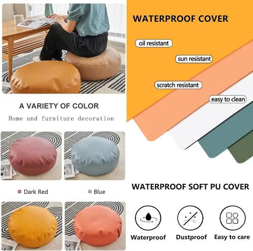 Vista 6 de Story Time - Cojines con asas, cojines de asiento redondos para aula, impermeable y resistente al polvo, almohada de suelo de poliuretano