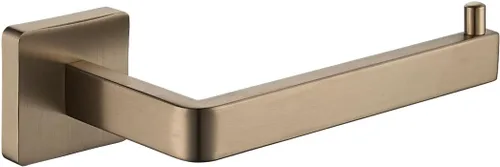 Vista 12 de JQK Soporte de papel higiénico dorado, dispensador de papel de seda de acero inoxidable 304 de 5 pulgadas de grosor de 0.031 in para baño, soporte
