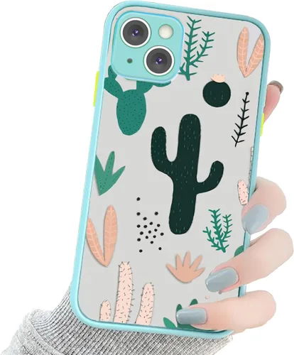 Vista 12 de Funda compatible con iPhone 11 con patrón de cactus transparente, bonita funda verde para iPhone 11 para niñas y mujeres, diseño 3D, parte trasera