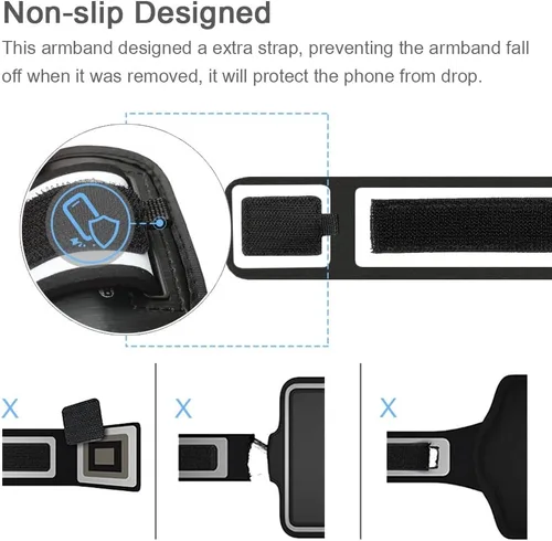 Vista 4 de Moto G Stylus/Pure/Power Armband, JEMACHE Gym Workouts Running Arm Band para Motorola Moto G Stylus/Pure/Power/Play (5G) 2023 2022 2021 (negro)