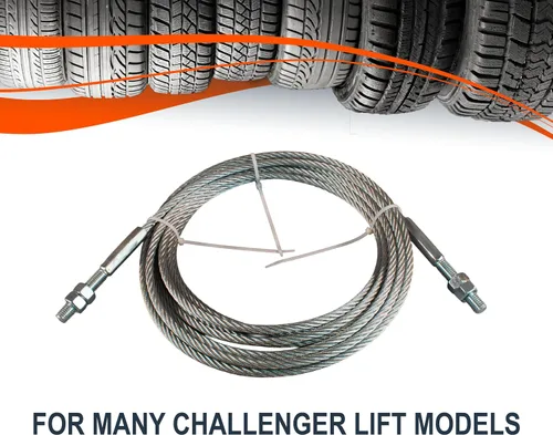Vista 2 de Cable de elevación (32' 5") - para elevadores automotrices Challenger & Ammco - SVI # BH-7234-412 - Ref # JSJ5-04-00CH
