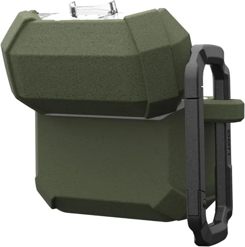 Vista 9 de UAG - Funda de plasma para AirPods 5 2026 con tapa y mosquetón Verde oliva (Olive Drab)