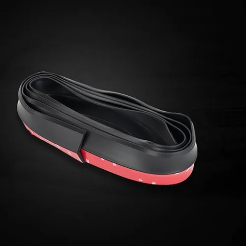Vista 2 de Alerón universal para parachoques delantero de coche, protector de goma para molduras exteriores (8.2 ft)