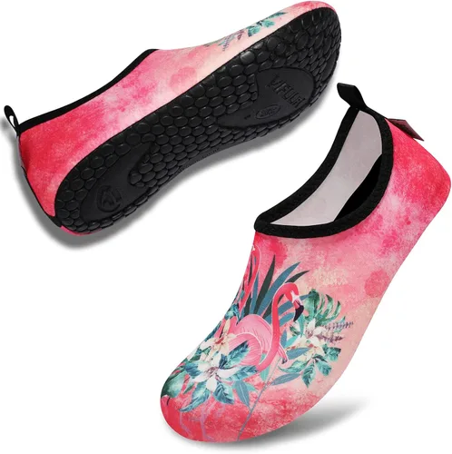 Vista 4 de VIFUUR - Zapatos para deportes acuáticos, calcetines acuáticos, de secado rápido, para yoga, con sensación de andar descalzo, sin cordones