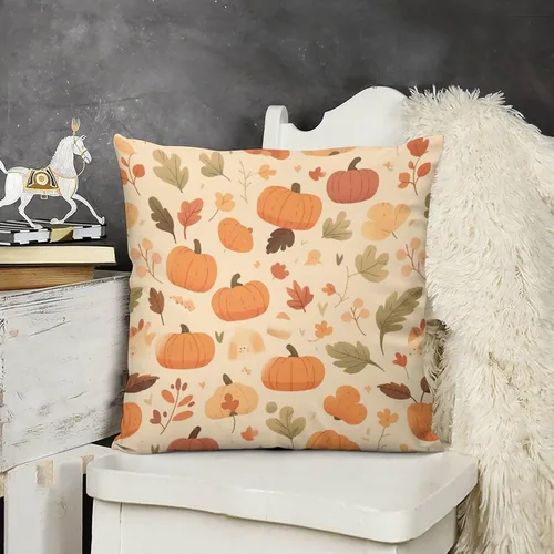 Vista 10 de Fundas cuadradas decorativas de Acción de Gracias, diseño de pájaros, flores, decoración del hogar, 12 x 12 pulgadas, otoño, Acción de Gracias