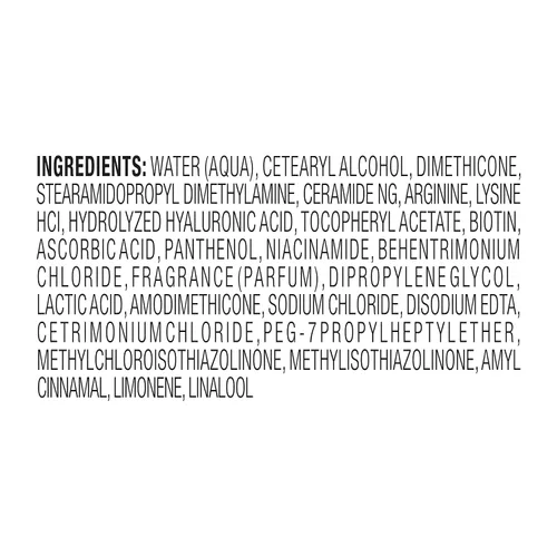 Vista 8 de TRESemmé Acondicionador rico en humedad, ceramida + ácido hialurónico, acondicionador de tamaño de viaje para cabello dañado, acondicionador