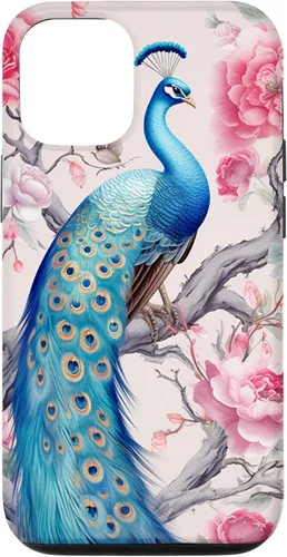 Vista 28 de Chinoiserie Peacock Rose Garden Case for iPhone 17