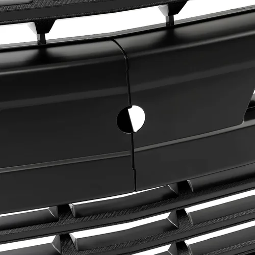 Vista 9 de KUAFU Parrilla frontal compatible con parachoques superior de capó para Chevy Chevrolet Silverado 1500 2019-2022, pintada en negro