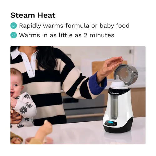 Vista 12 de Baby Brezza Calentador Inteligente de Biberones, Calentador de Leche Materna + Descongelador – Aplicación Gratuita - Diferentes Temperaturas