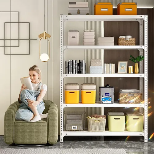 Vista 4 de Shelves Heavy Duty Garage Storage Shelving Heavy Duty Storage Shelves Hold 5000LBS 4-Tier Adjustable Metal Shelving Unit Basement Storage Rack