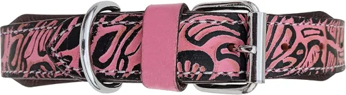 Vista 4 de Affilare Collar de perro de cuero estilo occidental resistente acolchado para cachorros y perros grandes 10AB134-XS