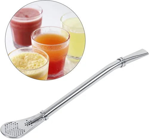 Vista 5 de Yerba Mate Acero Inoxidable Sts, Yerba Mate Té Urds Bombilla Beber Filtro Sts con Filtro Cuchara