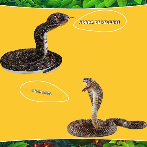 Vista 3 de ELAINREN Almohada Rellena de Cobra Marrón Ultra-Suave Gran Serpiente Realista Juguete de Peluche Cuddle Muñeca de Peluche de Pitón Realista