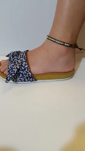 Vista 4 de Infinityee888 - Tobillera con cuentas de amazonita de 10 pulgadas, tejida con cordón de cuero, hecha a mano, estilo hippie, bohemio, unisex, idea