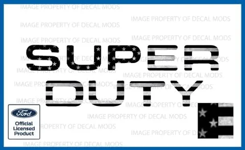 Vista 16 de 2008-2016 Insertos de letras para portón trasero (calcomanías delgadas) de reemplazo para Ford F250 F350 F450 Super Duty (2008-2016) Bandera