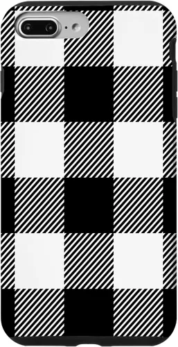 Vista 12 de Buffalo Plaid Black White Phone Case for iPhone 17