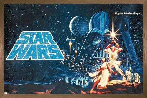 Vista 13 de Star Wars: A New Hope - Póster de pared horizontal, 34 pulgadas de largo x 22.4 pulgadas de ancho, versión premium sin marco