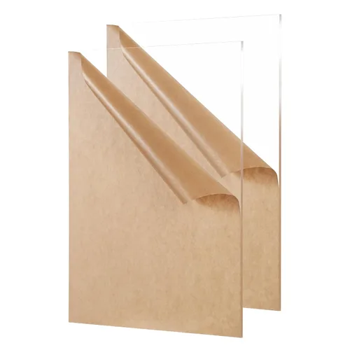 Vista 8 de KAITELA Paquete de 10 láminas de acrílico transparente de 4" x 6", panel de plexiglás fundido de 1/8" de grosor (3mm), tablero de plástico