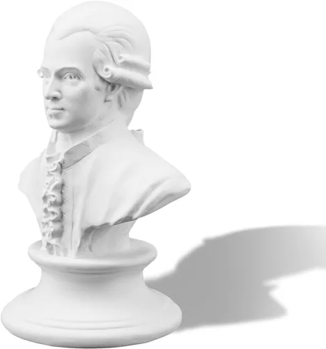 Vista 10 de Escultura de resina blanca, figura de réplica de arte clásico para decoración de estantes de oficina en casa, adorno de modelo de boceto estético