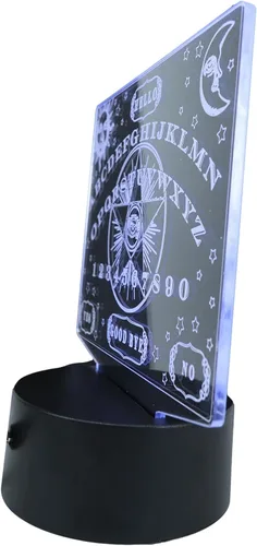 Vista 4 de Ebros Gift Ouija Spirit Board Eye of Providence Pentagram Grabado Cristal Acrílico Transparente LED Luz Nocturna Mistificante Oracle Wicca Magia
