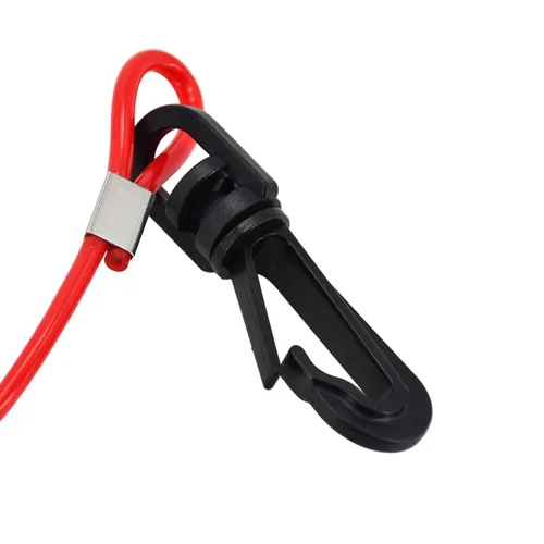 Vista 5 de Llaves universales de interruptor de parada de seguridad para barco, 11 unidades con cordón compatible con Yamaha Tohatsu Suzuki compatible