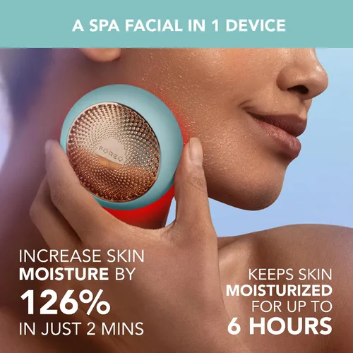 Vista 2 de FOREO UFO 3 - Hidratante facial profundo 5 en 1, spa facial, luz roja, calentamiento, enfriamiento, masaje facial, antienvejecimiento, cuidado