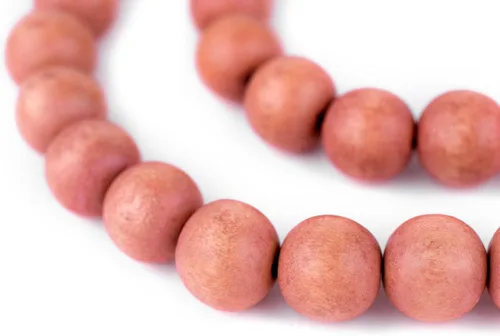 Vista 208 de TheBeadChest: cuentas de madera redondas naturales de 0.315 pulgadas, cuentas de madera sueltas espaciadoras para fabricar joyas, 4 tamaños