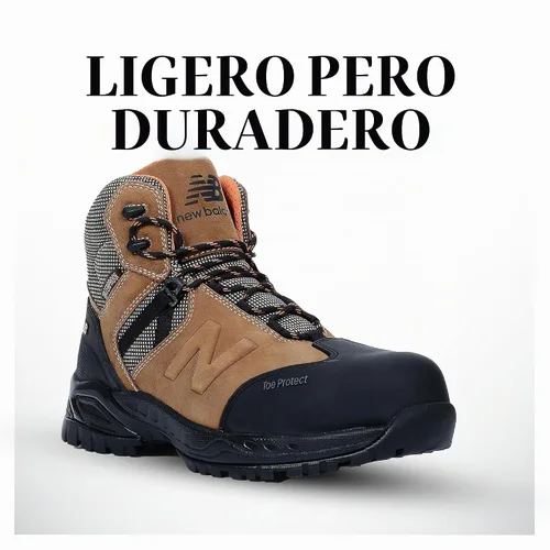 Vista 7 de New Balance Botas industriales AllSite con punta compuesta para hombre, marrón rústico, 7