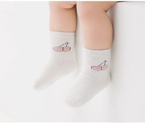 Vista 6 de QandSweet - Calcetines de algodón peinado para bebés recién nacidos y niños pequeños