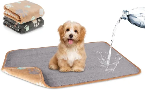Vista 8 de YUEPET Mantas impermeables para perros, paquete de 2 mantas lavables para perros para cama, sofá, protector de vellón de franela para cachorros