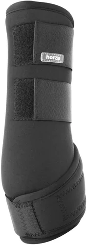 Vista 6 de HORZE Botas de férula de cepillado para caballos (par) - Neopreno duradero, cierre seguro, ligero - Negro - L