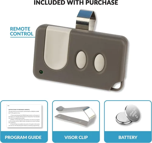 Vista 3 de Reemplazo remoto de puerta de garaje para Sears Craftsman Liftmaster (139.53879) 81LM (botón de aprendizaje verde)