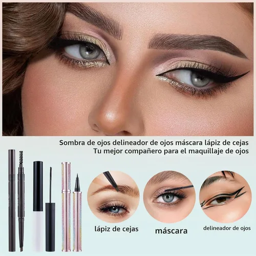 Vista 7 de Kit de maquillaje para mujeres, kit completo, set de maquillaje para niñas adolescentes, sombra de ojos, brillo de labios, lápiz labial, brochas