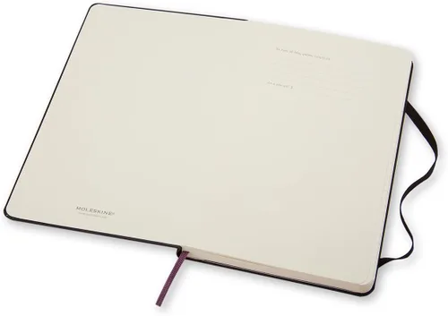 Vista 13 de Moleskine QP060 - Cuaderno clásico, tapa dura, regla horizontal, tamaño grande (ancho x alto x alto): 5.1 x 8.3 in, negro
