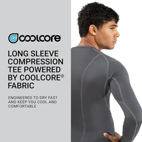 Vista 3 de Russell Athletic Camiseta de compresión Coolcore de media manga para hombre