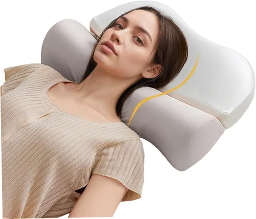 Vista 4 de Almohada ergonómica para el dolor de cuello, cuello ortopédico del contorno y almohadas cervicales, almohada cervical de la ayuda para todas