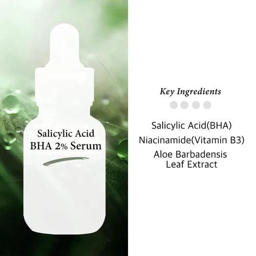 Vista 4 de BHA - Suero para el cuidado de los poros al 2% de 1.0 fl oz, suero facial de ácido salicílico, fórmula exfoliante suave, mejora de la textura