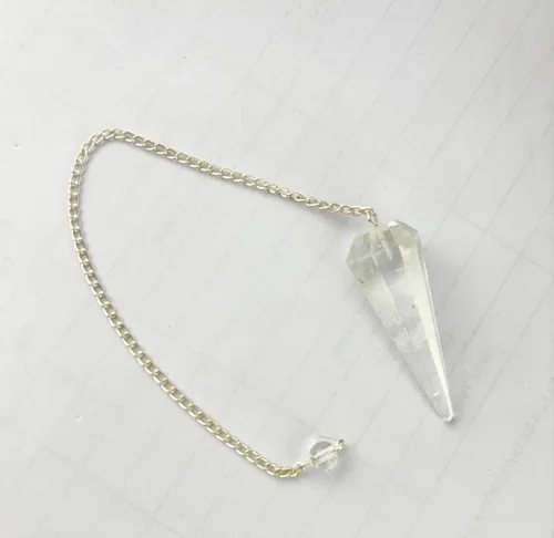 Vista 7 de Péndulo de cristal Jet Crystal Cono de cuarzo, sanación, meditación curativa, unisex, ágata, equilibrio de chakras, cono, espiritual, péndulo