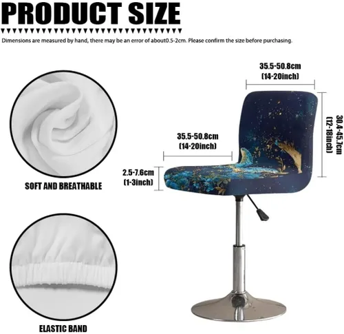 Vista 260 de American Eagle - Juego de 2 fundas para taburetes de bar para sillas de comedor, impermeables, antideslizantes, tamaño universal